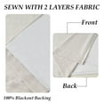 thumbnail image 6 of Topfinel 100% Blackout Curtains,Thermal Insulated Linen Back Tab Drapes with Hooks,Beige Rod Pocket Window Drapes for Dining Room Living Room Bedroom,52x90 inch,Set of 2, 6 of 9