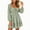 Green dress 09, variant on Karymi Easter Dresses for Women 2026 Square Neck Long Puff Sleeve Dress, Solid Color Tie Front Smocked Waist Ruffle Hem A-Line Mini Dress, Casual Flowy Swing Short Dress Summer Dresses for Women