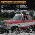 thumbnail image 3 of Solar Car Roof Rgb Strobe Light With Remote Control, Solar Powered Cab Lights For Truck, Solars Led Roofs Lamp For Trucks, Easy Installation, For Truck, Motorcycle, Rv, Daily Driving (2pcs), 3 of 7