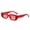Red, variant on Womens Mens Fashion Sunglasses Diamond Studded Square Rhinestone Design Lens PC Frame 99 Percent Visible Light