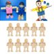 thumbnail image 4 of Decoración del Hogar Figuras Articuladas Adorno de Artesanía de Robot de Madera Inacabada, Figuras de Madera, Oficina para El Hogar, 4 of 7