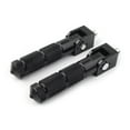 thumbnail image 2 of NS CNC Motorbike Aluminum Foot Pegs Foldable Passenger Footpeg Footrest Universal Fit For Motorcycle, Bicycle, Bike, Electric Car, ATVs, UTVs, Go Karts, Quads, Scooters with 8mm Install Bolts(Black), 2 of 6