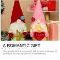 thumbnail image 4 of Advancent Gnome Doll Prop Interesante pequeño adorno de vacaciones Decoraciones de Románticas Muñecas enanas sin rostro Festival Kits de decoración para fiestas Tipo 2, 4 of 6