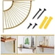 thumbnail image 5 of Juego de 2 soportes para estantes triangulares en forma de abanico dorados de metal flotante, soportes de pared, soportes para estantes, estantes de esquina resistentes, para el hogar, la, 5 of 5