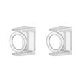 thumbnail image 6 of 4Pcs Curtain Rod Hooks Holder Punch-Free Self Adhesive Clothes Rail Bracket Clamp Shower Hanging Holders, 6 of 6