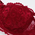 thumbnail image 6 of Women's Floral Underwire Lace Balconette Bra Lift Supportive Bra Push Up Daily Bra Sexy Bra Underwire Demi Bras Underwear for Women, 6 of 8