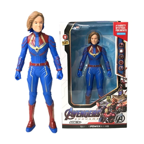 Figura de acción de Anime de Marvel, Spiderman, Hulk, Ironman, juguete de articulaciones movibles de Pvc, modelo de colección de muñecas luminosas, regalo de Navidad, nuevo