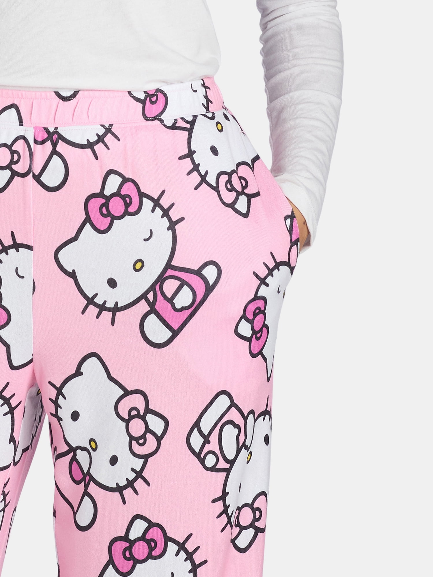 Hello Kitty Women's Poses Allover Print Lounge Pants, Sizes XS-3XL