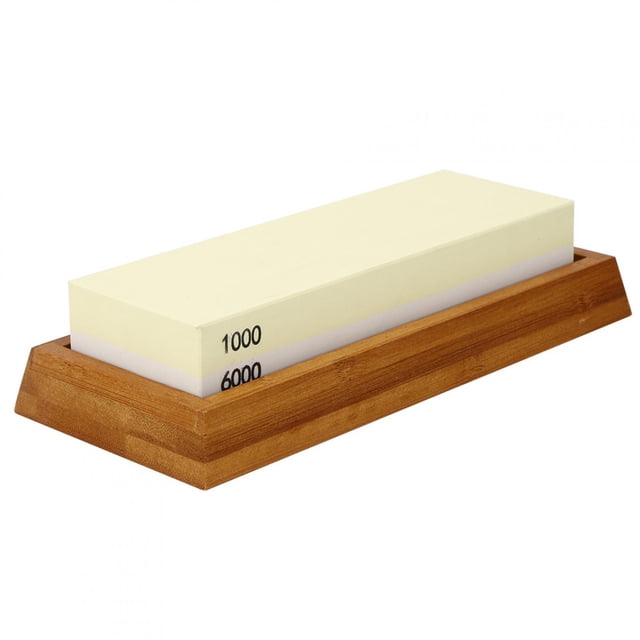Molinillo de afilar de cocina, piedra de afilar de doble cara de grano 1000/6000, piedra de afilar de doble cara, artesanía Superior Jadeshay A