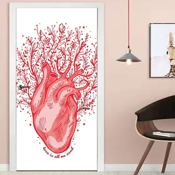 Bohemian Mandala Self-Adhesive Removable Door Stickers Boho Floral Wallpaper Exotic Ethnic Flower De