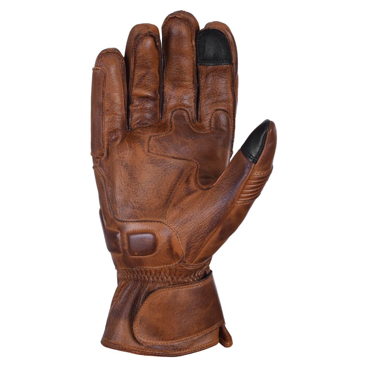 Men's Premium Leather Motorcycle Gloves, Biking Gloves, Made with Original Sheep Skin Leather