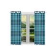 thumbnail image 2 of MKHERT Traditional Scottish Plaid Window Curtains Kitchen Curtain Room Bedroom Drapes Curtains 26x39 inch, 2 Piece, 2 of 3
