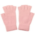 thumbnail image 4 of UTSJKR Half Finger Gloves for Women Men Fingerless Work Warm Thick Soft Knit Touchscreen Sports Gloves for Adults Pink, 4 of 6