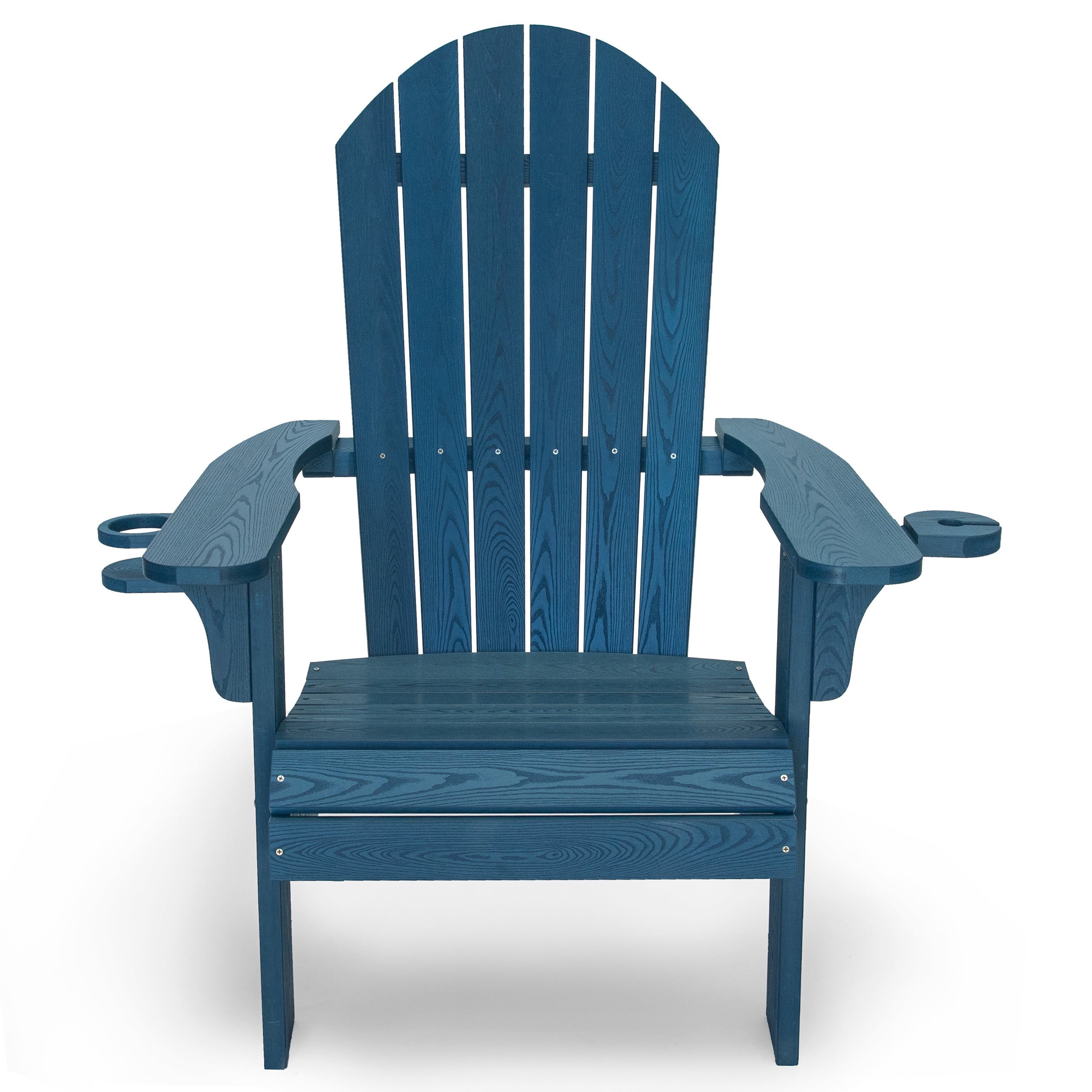 All Weather Outdoor Patio Adirondack Chair (Set of 2),Navy
