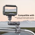 thumbnail image 3 of czcpp-Aluminum 17mm Ball Head Adapter with 1/4 inch Thread, Compatible with Garmin GPS RAM Mount and 17mm Socket Arm, TPU Ball for Bike Motorcycle Phone Holder, 3 of 4