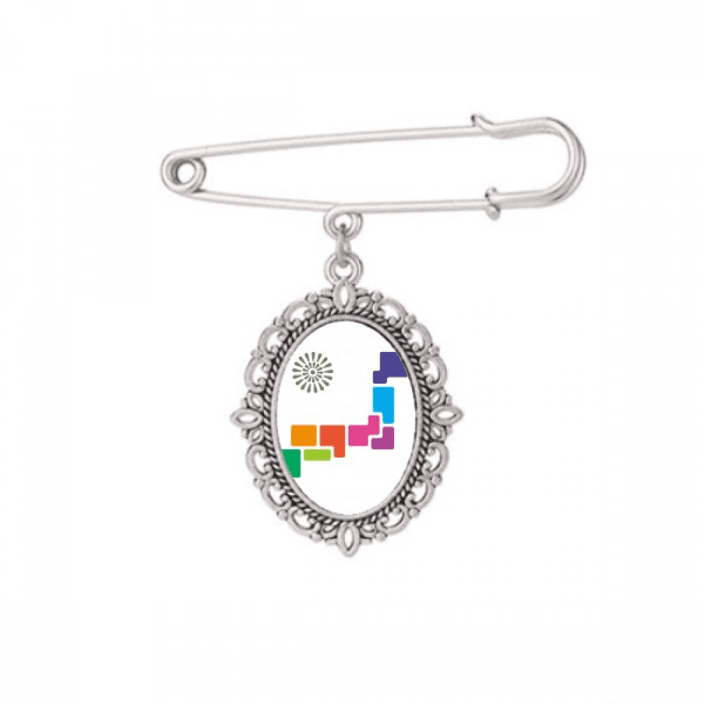 Flower Opening Hierarchy Map Japan Brooch Pin Dress Shirt Shawl Clips