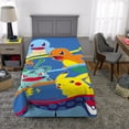 thumbnail image 4 of Pokemon Kids Plush Twin/Full Blanket, 62 x 90 , Blue, 4 of 8
