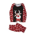 thumbnail image 3 of DuAnyozu Family Matching Christmas Pajamas Set Cotton Xmas Deer Holiday Pajamas Sleepwear Dad Mom Kids PJs, 3 of 10