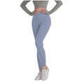 thumbnail image 4 of Pantalones de Yoga Sueltos para Mujeres de Cintura Alta Pantalones de Color Sólido de Longitud Completa Material Elástico Suave para Gimnasio de Baile de Yoga, 4 of 8