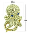 thumbnail image 2 of Womens Gold Octopus Ring Stainless Steel Anillo Color Oro Para Mujer Ninas Acero Inoxidable with Top Grade Crystal in Multi Color Ahlai, 2 of 4