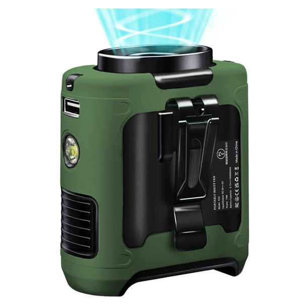 Ventilador portátil CAZOKASI Personal 10000 mAh Verde