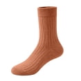 thumbnail image 2 of Unisex boys Girls Cotton Socks Solid Color Soft Stretchy Ankle Socks Kids Casual Comfy Socks for Everyday Wear Brown 6-8 Years, 2 of 6