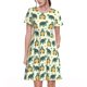 thumbnail image 1 of Easygdp Cartoon Turtles para Vestido Transpirable de Mujer, Vestido Suelto de Manga Corta con Pliegues y Bolsillos para el Verano, 1 of 6