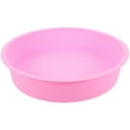 thumbnail image 1 of Minkissy Silicone Baking Dish 1Piece Pink 10Inch Round Shape for Easy Demoulding and Cleaning, 1 of 8