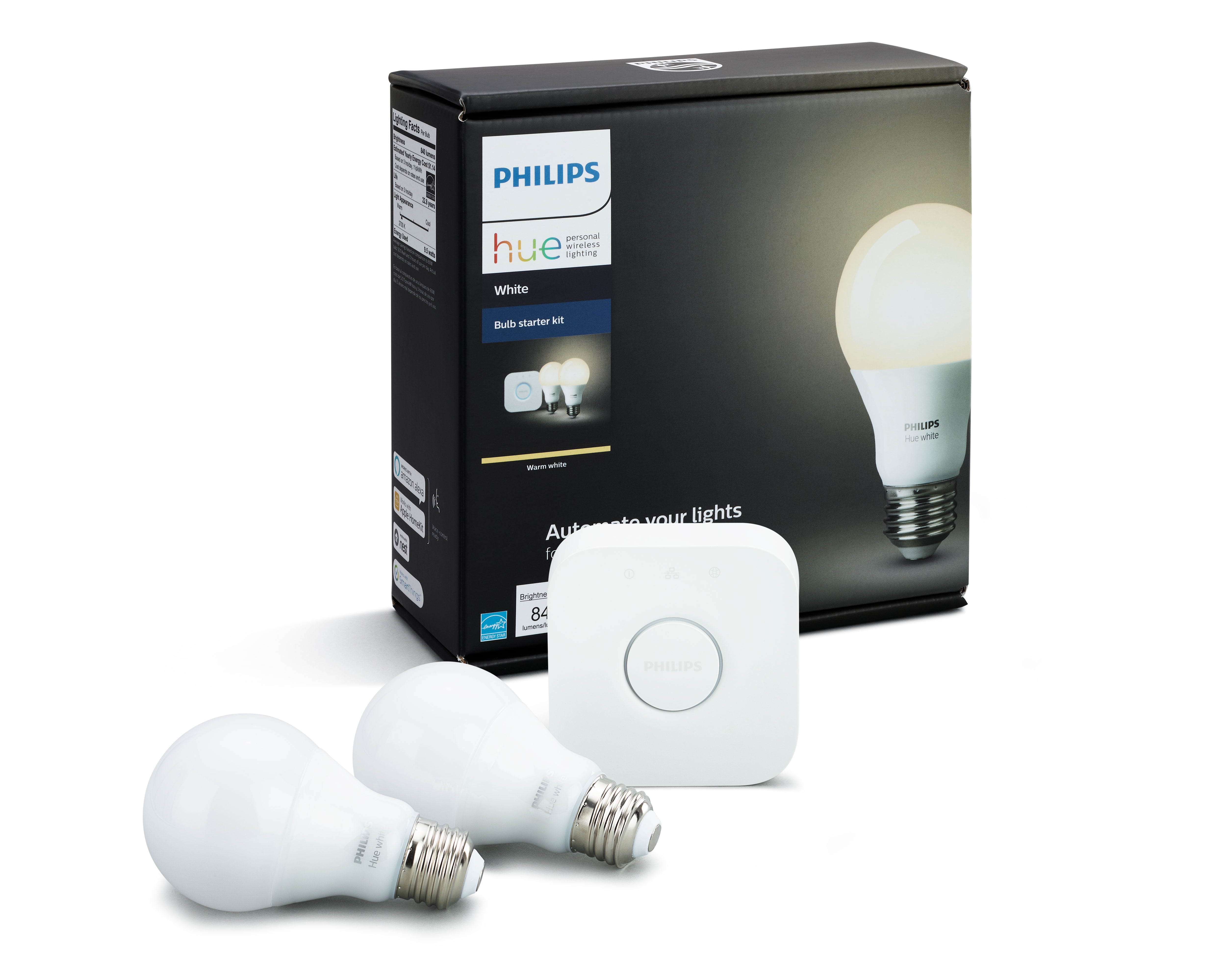 White Philips Hue A19 60W LED Smart Light Bulb for sale online 530337 