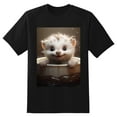 thumbnail image 2 of Plus Size Shirt for Women Black Tops for Women Short Sleeves Shirt for Women Cute Animals T Shirt Crewneck Shirt for Women 2XL, 2 of 5
