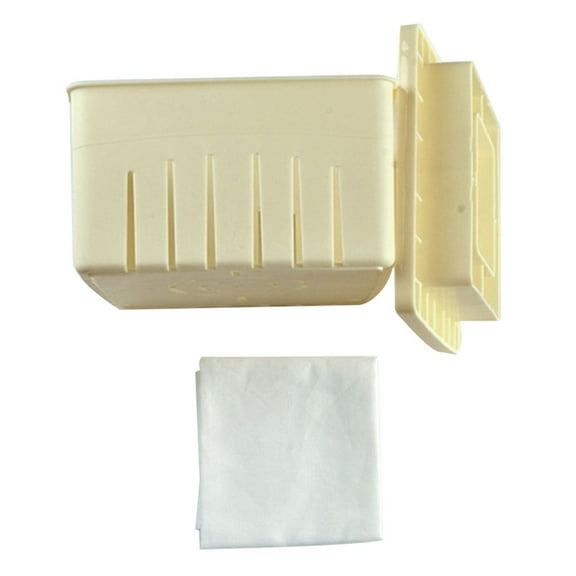 Press Mold for Homemade Making, Press and Drainer with Cheesecloth, Soybean Curd Maker Tool for Kitchen