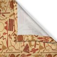 thumbnail image 3 of Ambesonne Western Kitchen Curtains, Hat Snakes Bison Folklore, 55"x39", Pale Orange Redwood, 3 of 3