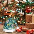 thumbnail image 6 of Fuzoiu Tropical Floral Print Santa Hat Christmas Hat for Adults,Santa Hats with Pompom, Unisex Xmas Holiday Hat for Christmas New Year Festive Party Supplies, 6 of 6