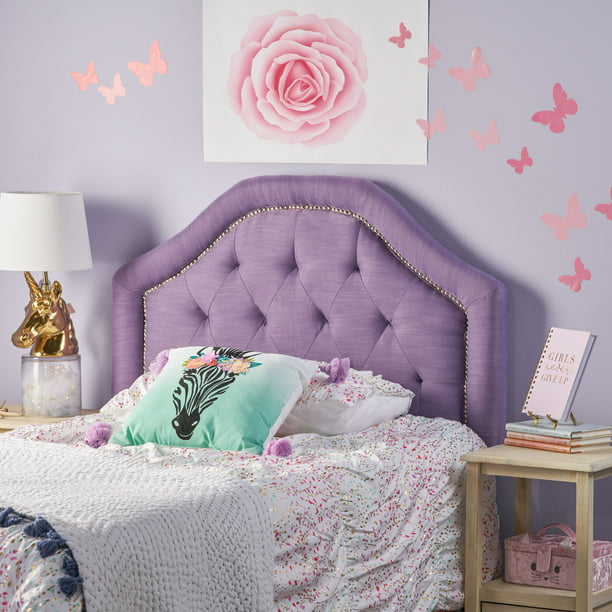 Noble House Dupree Fabric Kid S Twin, How To Attach Headboard Purple Bed Frame