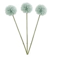 thumbnail image 3 of GROWTH TANK 5X 3 Pieces Artificial Chrysanthemum Ball Flower Bouquet Sky Blue, 3 of 9