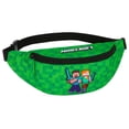 thumbnail image 1 of Riñonera Minecraft Verde con Cinturón Ajustable para Niños, 1 of 6