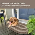 thumbnail image 3 of Homespice Wildwood Braided Rug 27x45in Oval Brown-Grey-Ivory Colors. Washable Indoor-Outdoor. Uses- Entryway, Kitchen, Bathroom, Anti-Fatigue, Sink Spill Absorbing, Ergonomic Comfort Standing Mat, 3 of 7