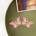 thumbnail image 5 of Teens Female Butterfly Hairpin, Hair Clips Flat Duck Mouth Slip Hairdressing Hair Accessories for Wedding Short Hair Styling - Pink, 5 of 8