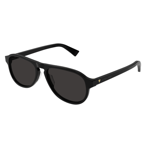 Bottega Veneta BV1292S 001 55mm Aviator Sunglasses Men's Black