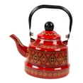 thumbnail image 2 of pitrice Bouilloire de Camping Extérieure Classique Durable en Émail Aventures 2.5L Porcelaine Émaillée Grande 80oz Style Rouge, 2 of 6