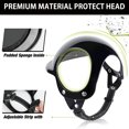 thumbnail image 2 of Cascos para mascotas, perro, gato, bicicleta, motocicleta, sombrero con agujeros para los oídos y correa ajustable, color negro, duro, para mascotas, para viajar, reutilizable, sombrero de motocicleta, 2 of 11