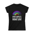 thumbnail image 3 of LGBT More Equality More Love LGBTQ Lesbian Gay Bisexual Womens T Shirts, 3 of 8