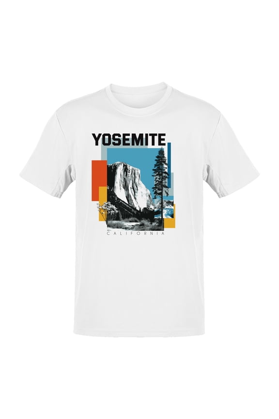 Yosemite California Vintage Men's White T-shirt