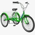 thumbnail image 4 of ABORON 20 inch 7 Speed Adult Tricycles , 3-Wheels Cruiser Bike with Basket, Trikes for Women, Men, Seniors,Adult, 4 of 10