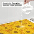 thumbnail image 5 of Vsdgher Sun Flowers Dish Drying Mat Super Absorbent Drying Mat Large Dish Drying Mats for Kitchen Counter Kitchen Drying Mat 24" x 18", 5 of 7