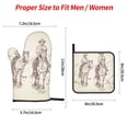 thumbnail image 2 of Cauagu Cowboys Riding Horses In Desert Print Oven Mitts and Pot Holders 4 pcs Set,Extra Thicken Long Kitchen Oven Glove Potholders BBQ Gloves-Oven Mitts and Pot Holders(11 Inch), 2 of 6