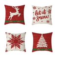 thumbnail image 2 of Liquidación de Ahorro de Verano Juego de 4 Fundas de Almohada Navideñas onlyliua 17,71, 2 of 6