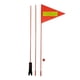 thumbnail image 1 of Bandera de seguridad para bicicletas Durable Resistencia al desgarro Montar banderín Resistente a la intemperie Multifunción Advertencia de seguridad kusrkot Bandera de seguridad en bicicleta, 1 of 7
