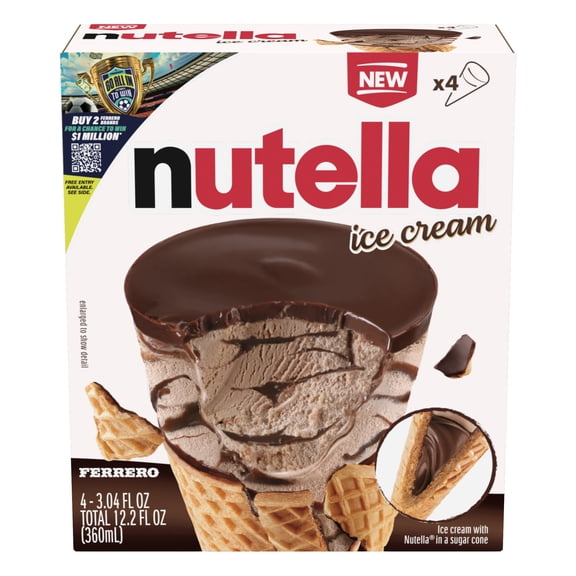Nutella Ice Cream Cones