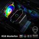 thumbnail image 3 of Kuymtek COOLMOON 12cm DC 12V Ventilador de refrigeración Caja de PC Mute Rainbow Lighting Disipador de calor Radiador, 3 of 9